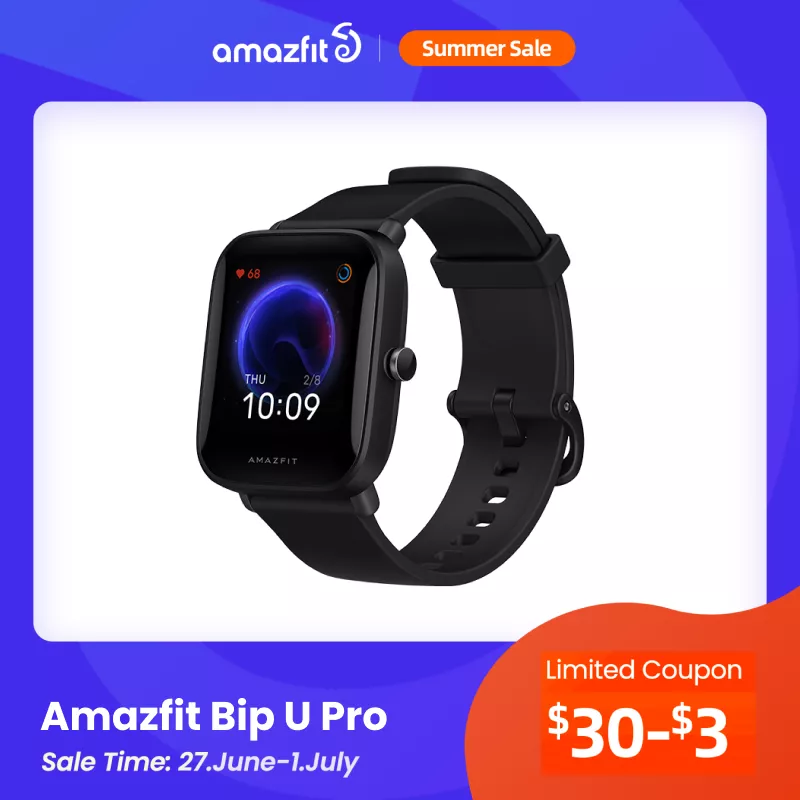 Amazfit Bip U Pro Gps Smartwatch Tela Colorida 31g 5 Atm A Prova Dágua (Usuários Novos)